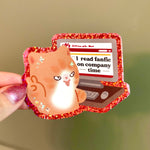 Vinyl Sticker - I Read Fanfic on Company Time