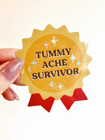 Vinyl Sticker - Tummy Ache Survivor Ribbon