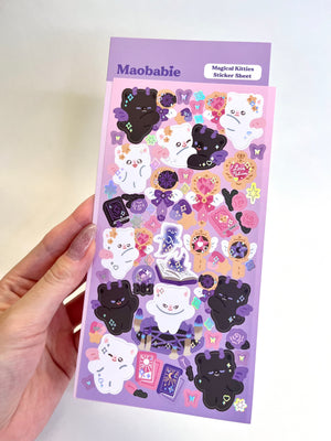 Sticker Sheet - Magical Kitties