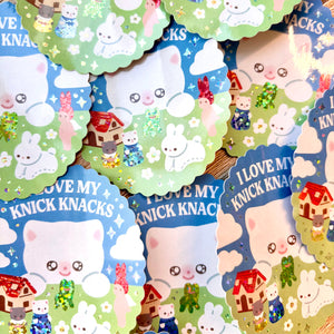 Vinyl Sticker - I Love My Knick Knacks