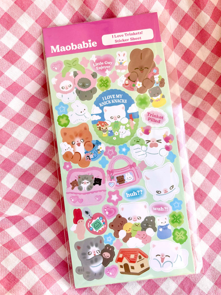Sticker Sheet - I Love Trinkets